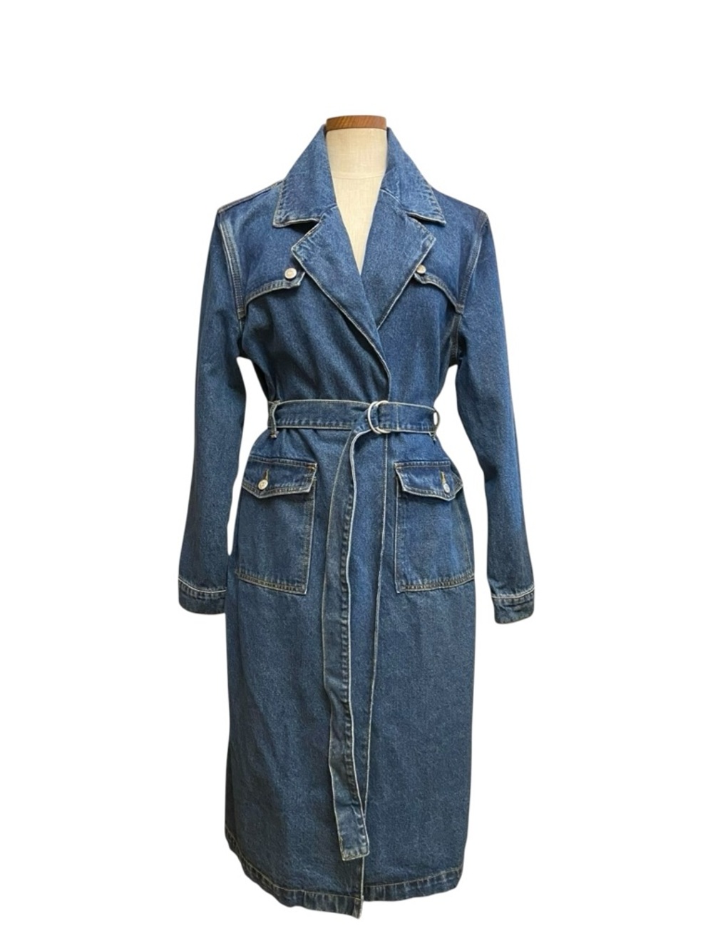 Dolls Kill Milk It Bandit Denim Trench